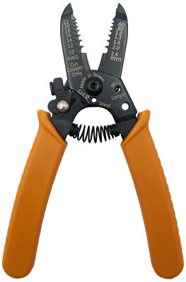 Multifunction Wire Stripper & Cutter for Solid 10 to 22 AWG, Stranded 12 to 24