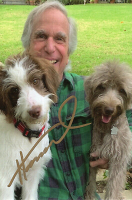 HENRY WINKLER HAND SIGNED 4x6 PHOTO+COA          GREAT HAPPY DAYS ACTOR     FONZ