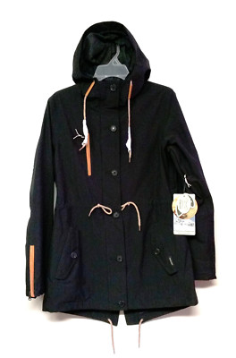 Pre-owned Holden Snow Women's Fishtail Parka Snowjacket - Black - Size Small -