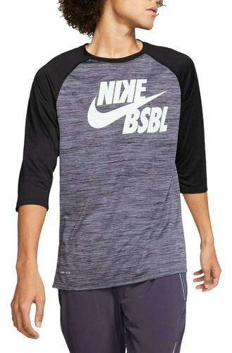 Nike Men's Baseball Velocity Legend 3/4 Sleeve Baseball Shirt Size Medium BQ9767