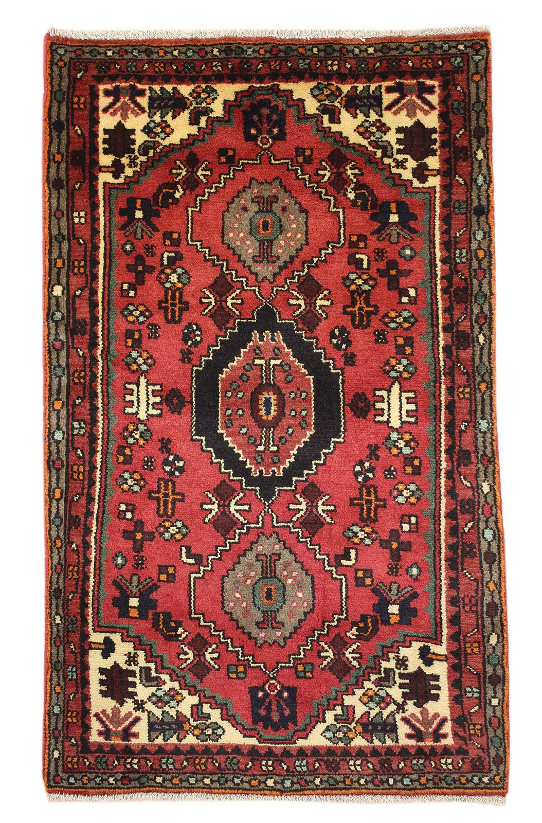 Teppich Hamadan Handgeknüpft Perserteppich Orientteppich Carpet Matta 145x86cm