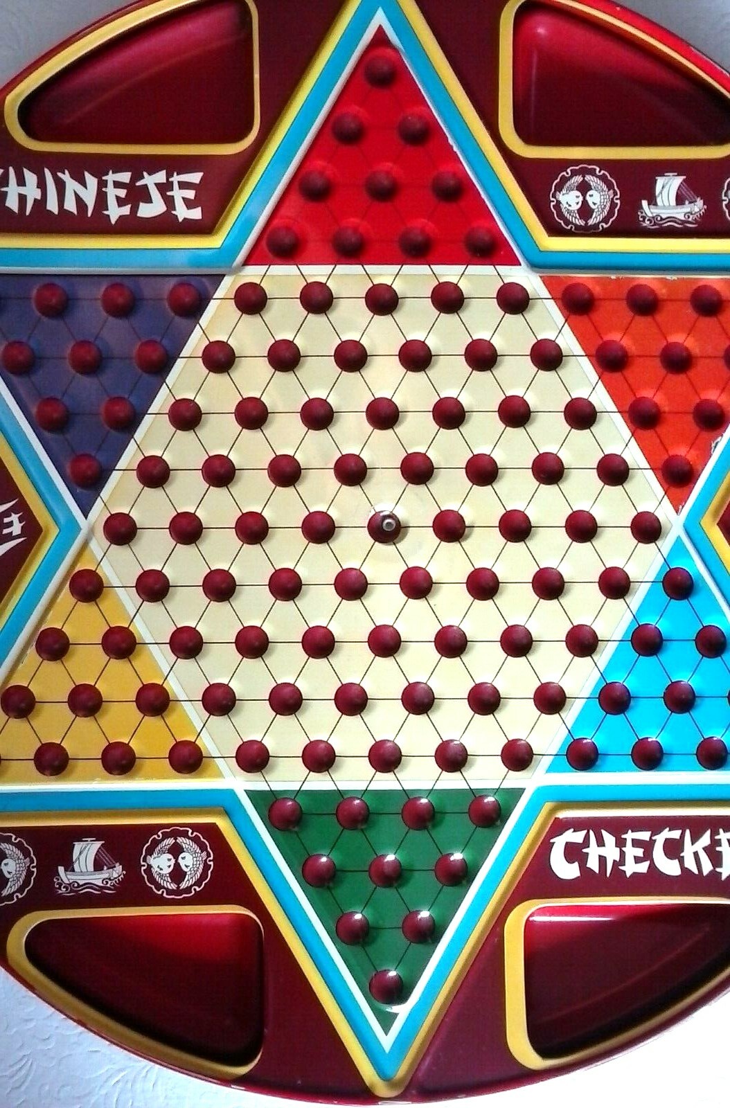 Vintage Ohio Art 2 in 1 Chinese & Regular Checkers Game #538