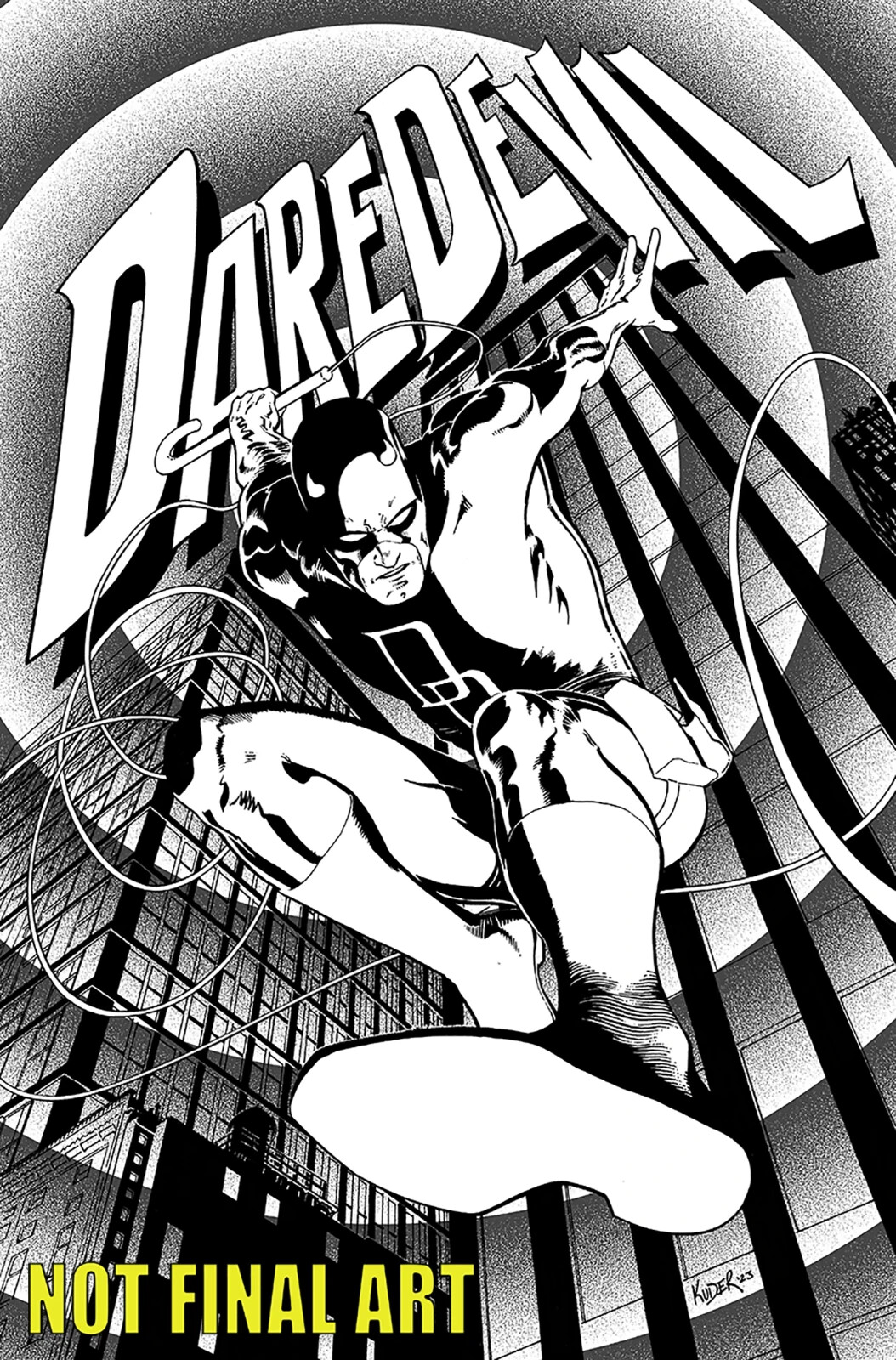 DAREDEVIL #1 (AARON KUDER VARIANT)(2023) COMIC ~ Marvel