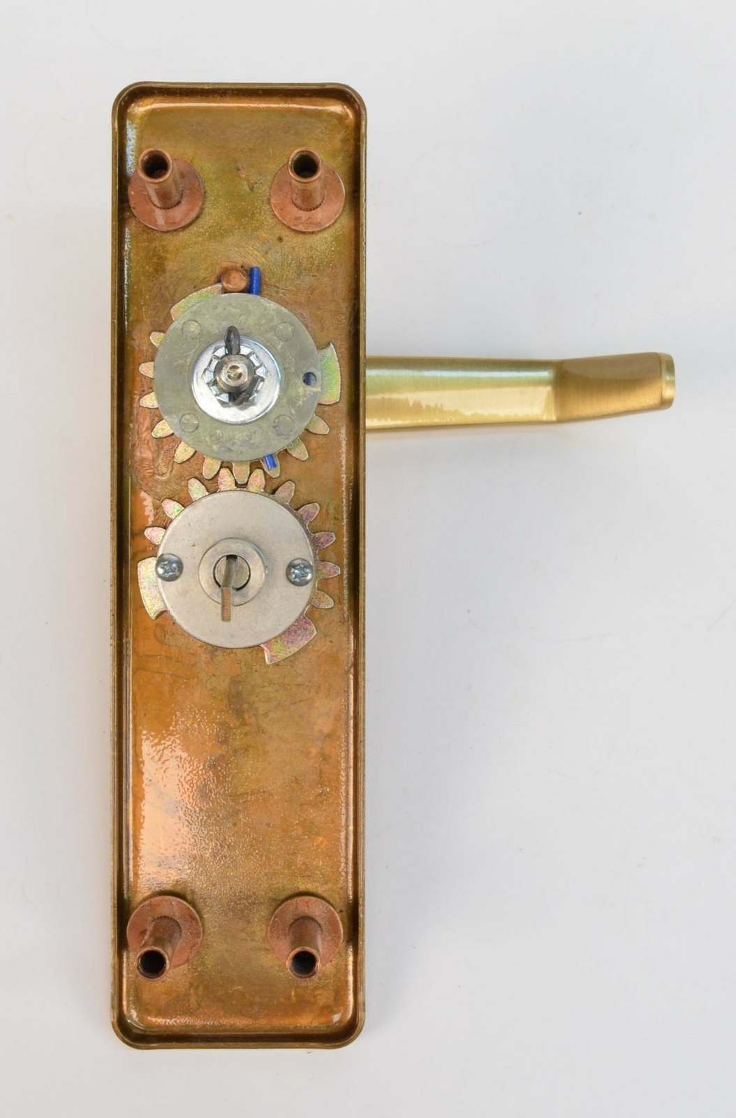 Yale AU 528F-612 Exit Device Trim w/ Augusta Lever Satin Bronze