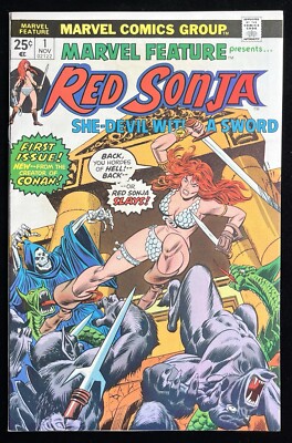 Marvel Feature #1 (1975) Red Sonja VF (8.0) Condition