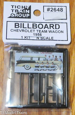 Tichy Train Group #2648 (N Scale) Billboard Chevrolet Team Wagon 1956 era