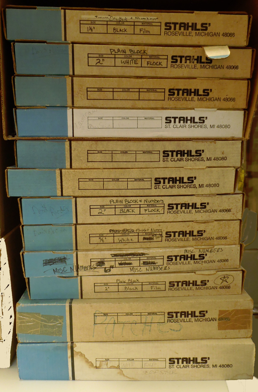 Stahl's heat press letters & numbers for athletic apparel