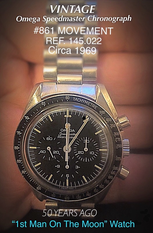 VINTAGE Omega Speedmaster Professional “1st Man On The Moon” #861