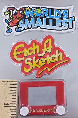 World's Smallest ETCH A SKETCH Drawing Toy Ohio Art Magic Screen Miniature Doll