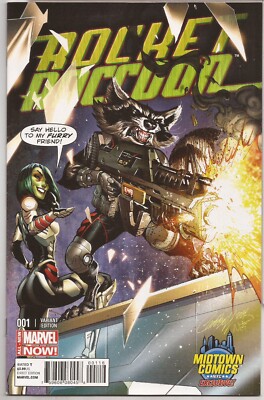 ROCKET RACCOON #1 - MIDTOWN COMICS EXCLUSIVE J. SCOTT CAMPBELL VARIANT