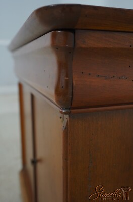 66443EC: Pair GRANGE French Empire Cherry Nightstands 66443EC: Pair GRANGE French Empire Cherry Nightstands
