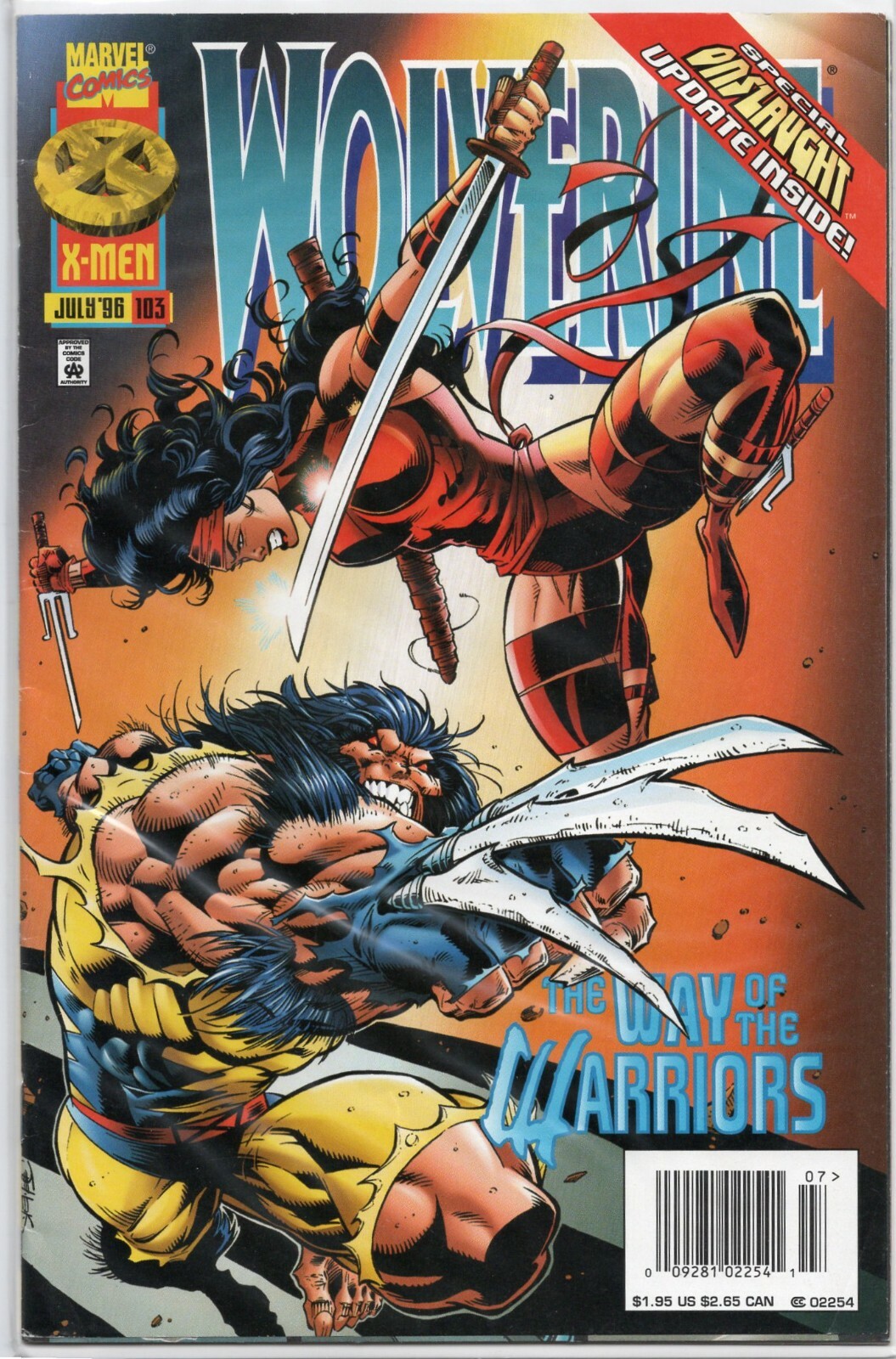 アメコミ・英語　ELEKTRA # 18 （MARVEL 1996）リーフ版 Elektra 18 Marvel 1996 Leaf Edition Comic Book Good
