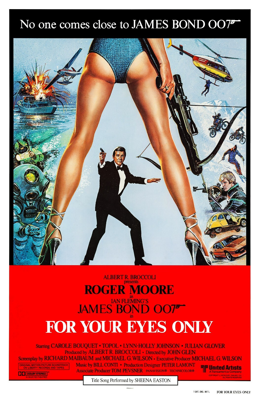 For Your 007 EYES ONLY 全作品傑作チラシ特集 12枚セット For Your Eyes Only (1981) Original Japanese B2 Movie Poster