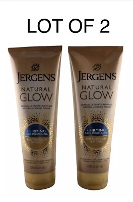 Jergens Natural Glow Firming Daily Moisturizer, Fair to Medium Skin Tone 7.5 oz
