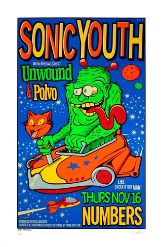 Sonic Youth Concert Poster Houston 1995 | eBay
