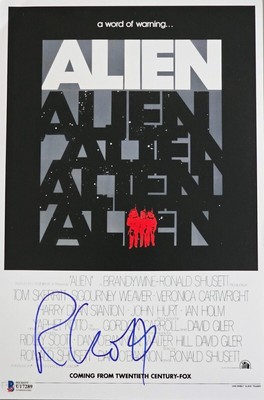 Ridley Scott ALIEN Signed 12x8 Photo Beckett Certified