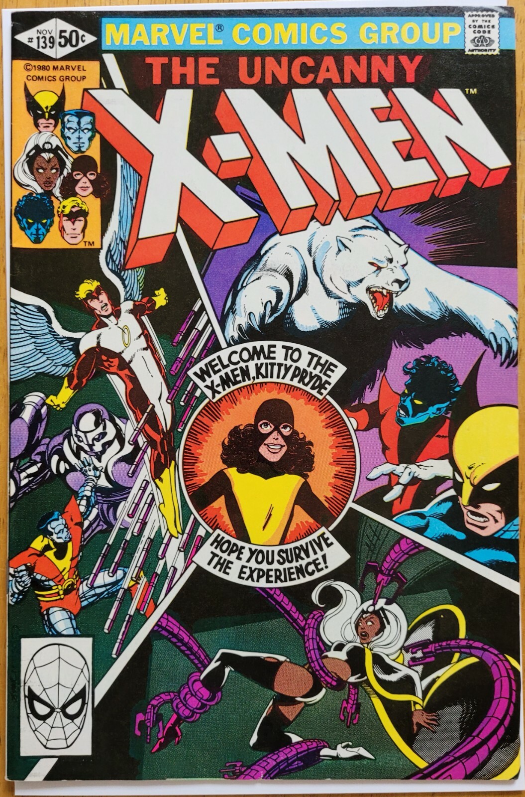 Uncanny X-Men 139 - Wolverine brown costume/Kitty Pride