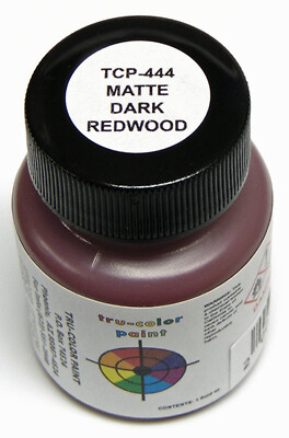 MATTE DARK REDWOOD TRU-COLOR AIR BRUSH READY PAINT N HO O On30 Model RR TCP4442