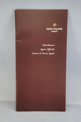 PATEK PHILIPPE booklet (P45) of distributors, Official agents & service centres