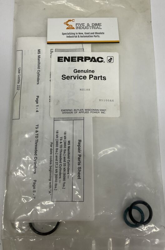 Enerpac Ms18k Service Repair Kit For Ms, Ts & Td "a" Cylinders (bk101)