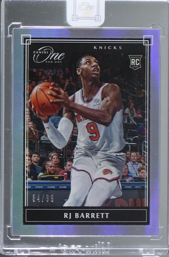 RJ Barrett 2019-20 Panini One and One Dual Rookie Patch Auto