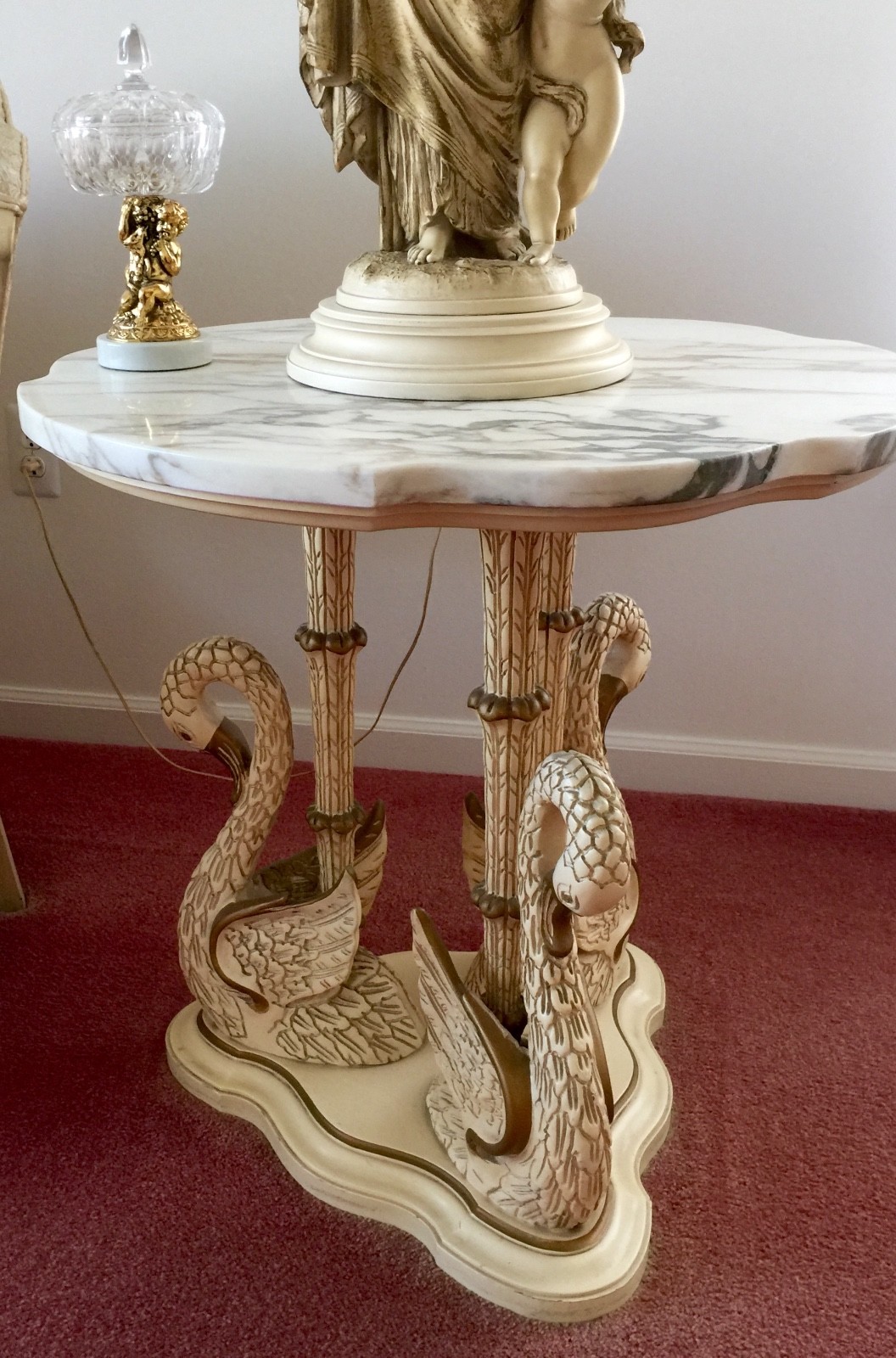 PRICE REDUCTION** French Provincial Living Room Furniture-ITALIAN CARRARA MARBLE