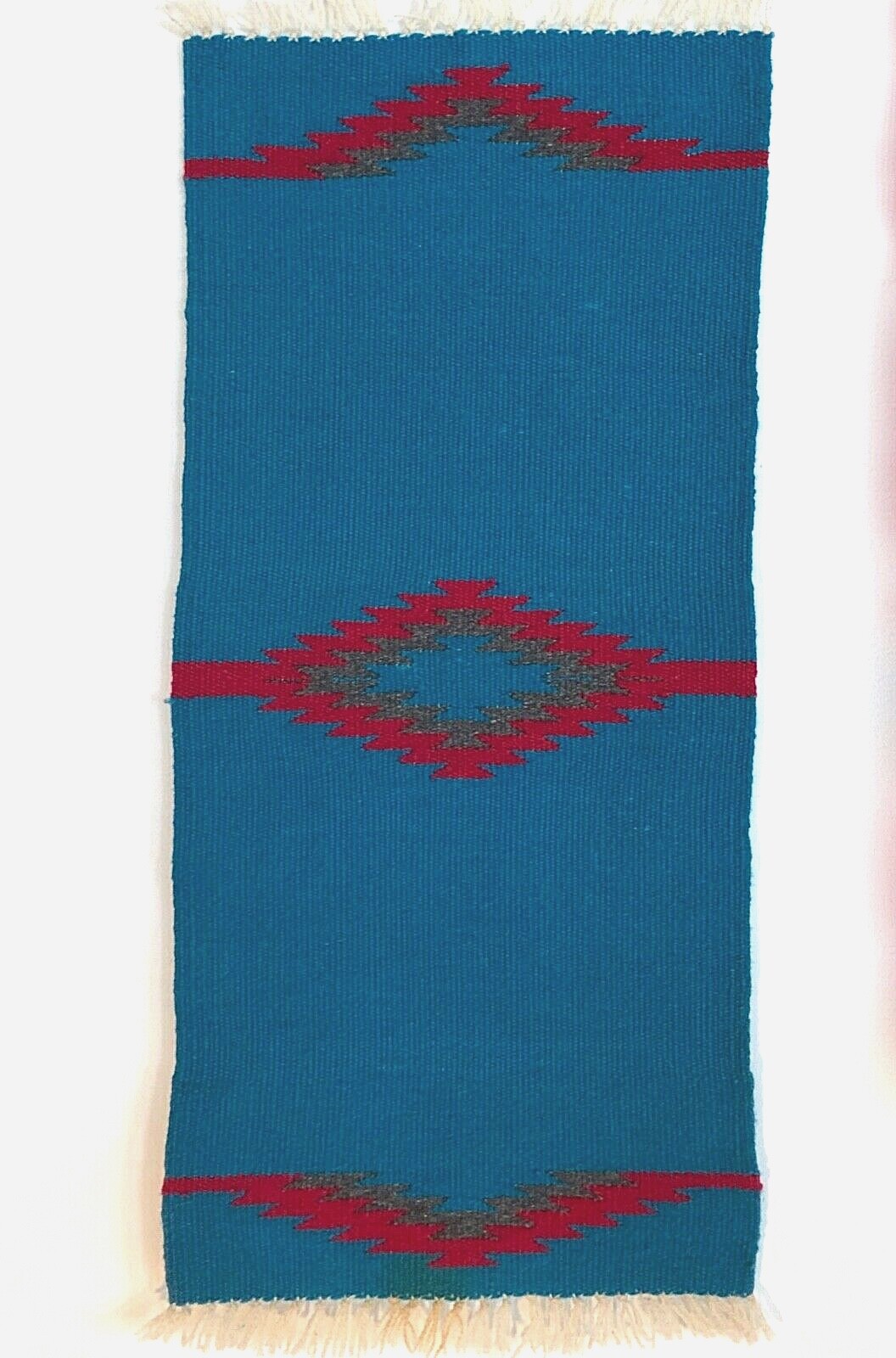 3 VTG Hand Woven Southwest ORTEGA'S WOOL MATS, Wall Hanging, Runner, Pillow Tops