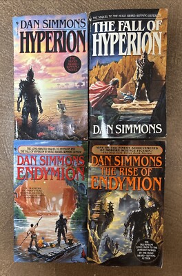 Dan Simmons 4 PB Lot Hyperion Cantos Fall of Hyperion Endymion Rise of Endymion