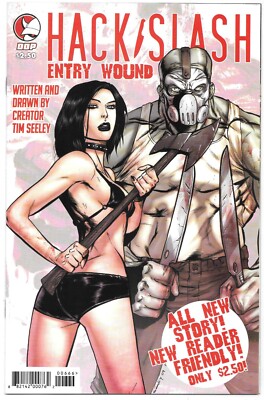 Hack Slash Entry Wound # 1 DDP Comics 2009 NM-/NM Low Print Seeley Flip Cover