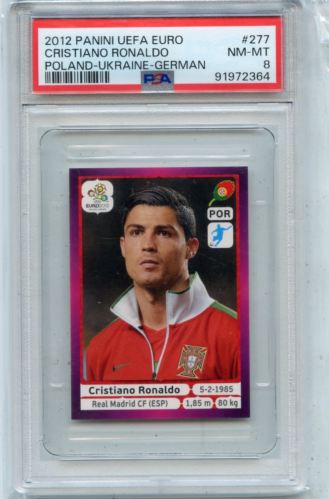 その他 2012 PANINI UEFA CRISTIANO RONALDO PSA10 2012 PANINI UEFA CRISTIANO RONALDO PSA10