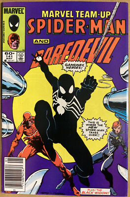 Marvel Team Up #141 May 1984 2nd App Black Costume Higher Grade Newsstand Key 🔑