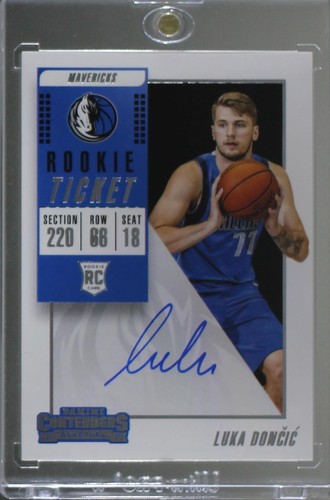 2018 SELECT PREMIER BLUE PRIZM DIE-CUT LUKA DONCIC ROOKIE RC