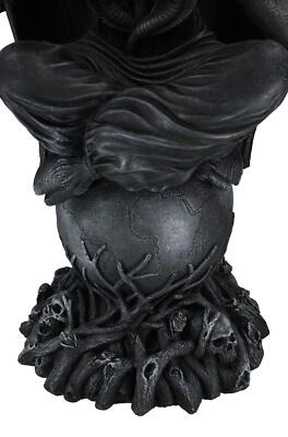 Ebros Faux Stone 3 Feet Oversized Church of Satan Sabbatic Goat Baphomet Statue