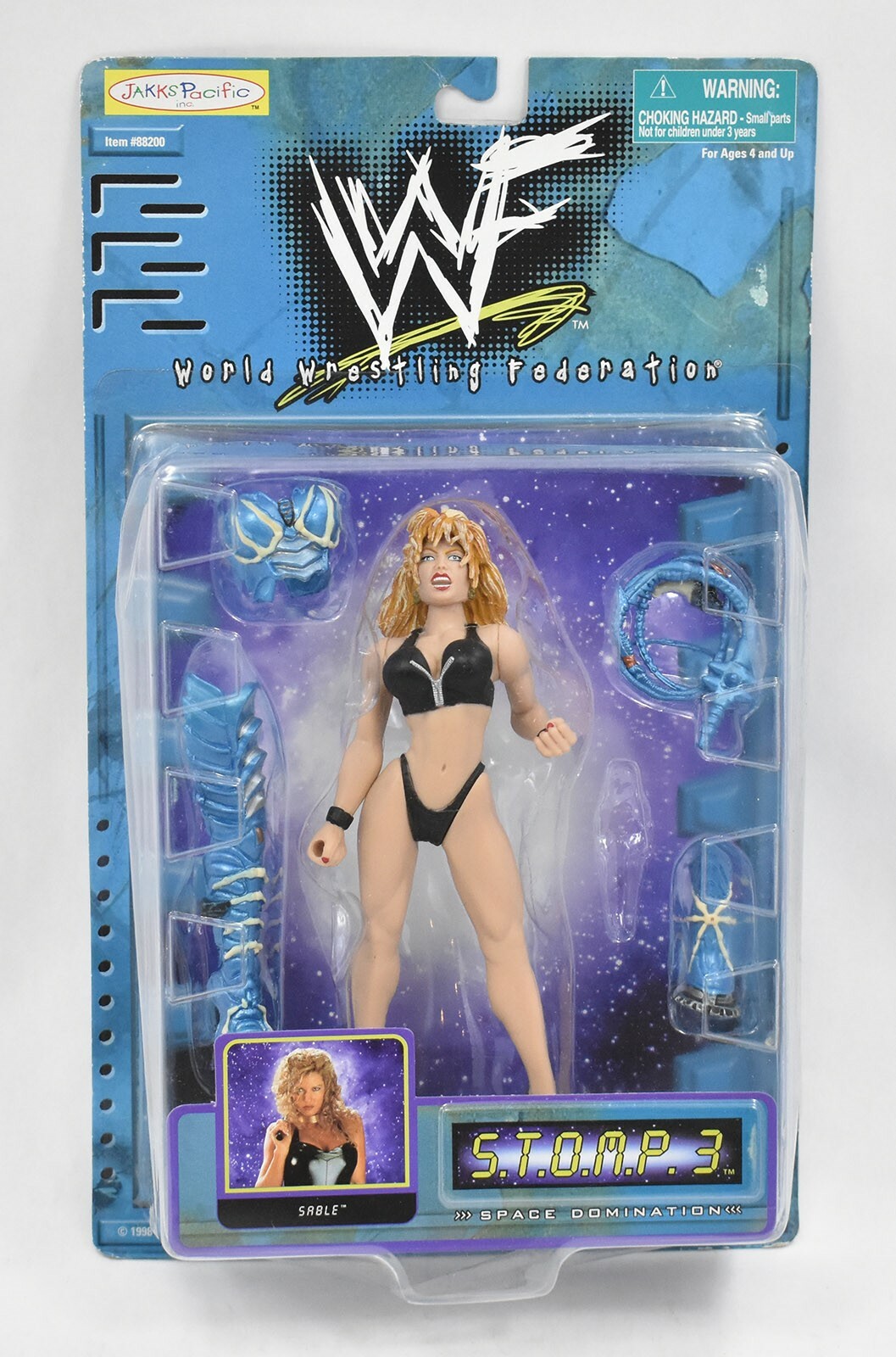 WWE Sable STOMP 3 Brand New Sealed Action Figure Jakks WWF