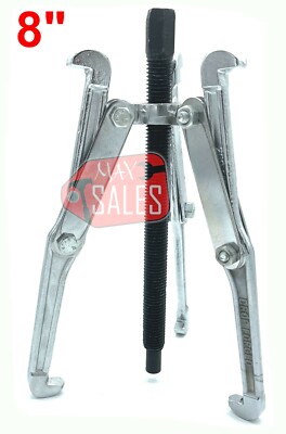 New 8'' GEAR FLYWHEEL PULLEY REMOVAL 3 JAW HOOK PULLER 