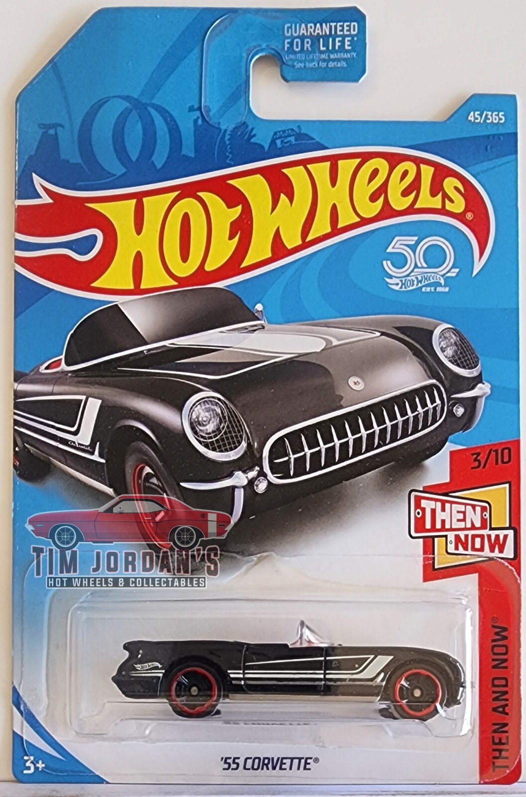 2018 HOT WHEELS #045 ~ '55 CORVETTE (BLACK) | eBay