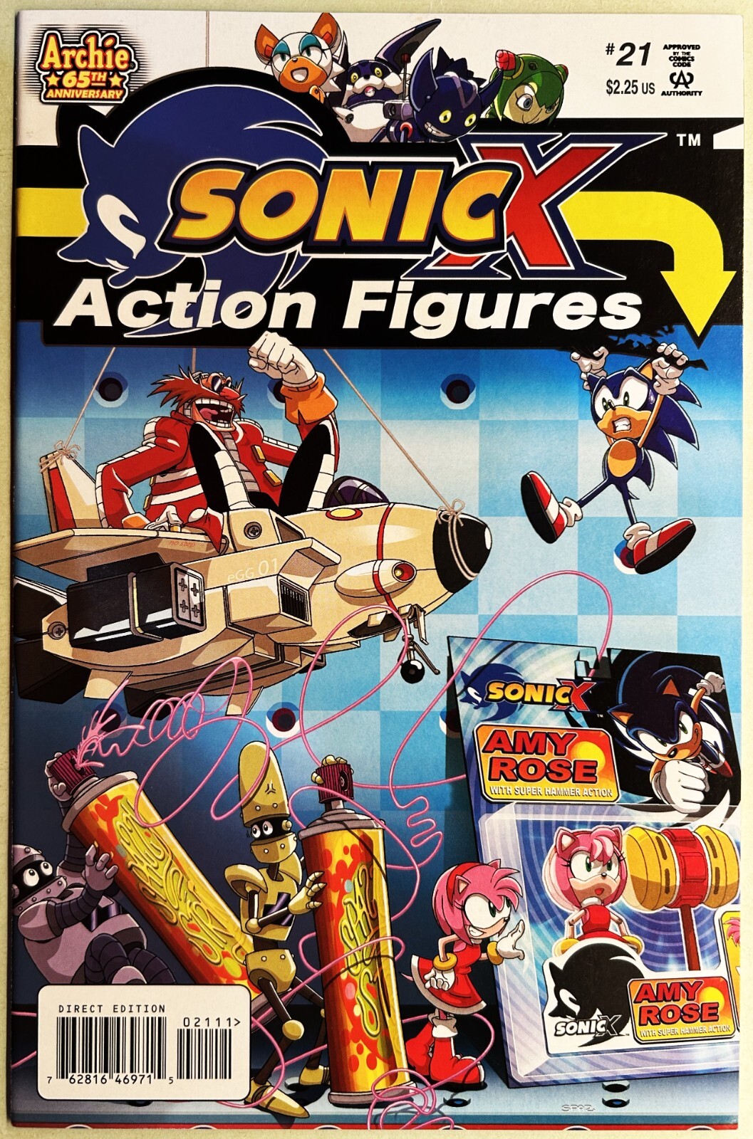 s。 SONIC X HEDGEHOG Comic Book #21 August 2007 First Edition