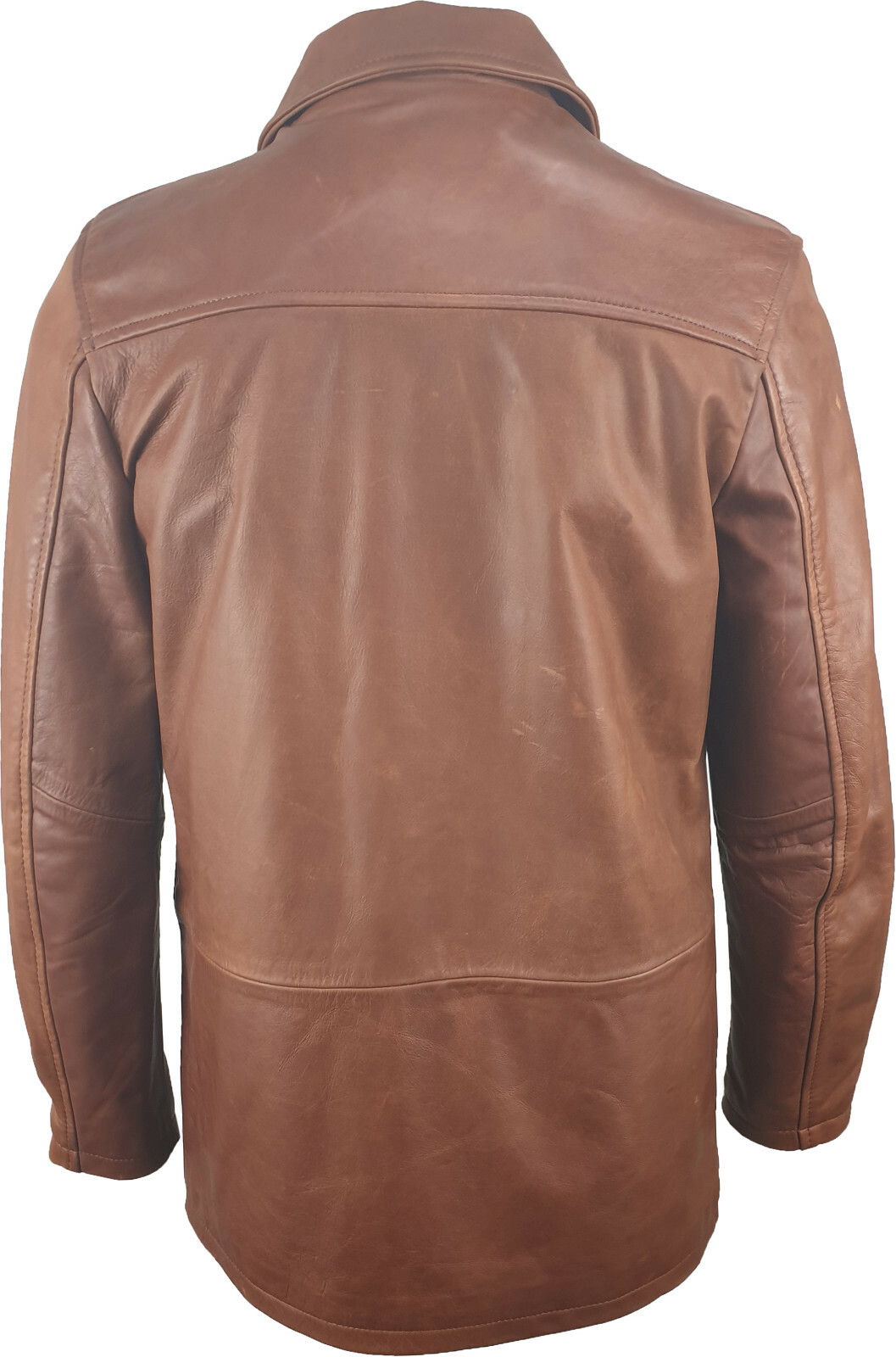 UNICORN LONDON UNICORN HERREN KLASSISCH MANTEL - ECHTES LEDER - BRÄUNEN JE