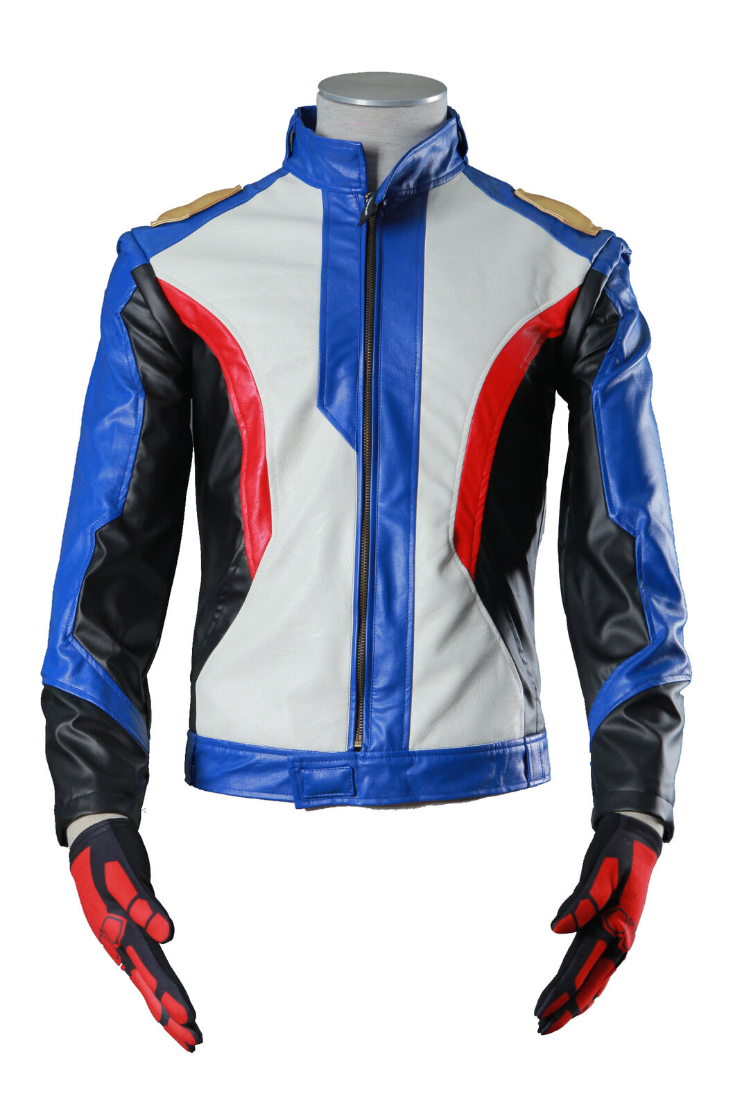Overwatch Cosplay Costume Soldier 76 Leather Jacket With Overwatch Cosplay Costume Soldier 76 Leather Jacket With