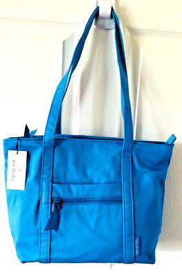 Vera Bradley ~ ''Blue Aster''  ~ Small Vera Tote Bag ~ NWT