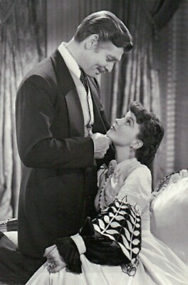 Clark Gable and Vivien Leigh in Gone With The Wind, Film Movie - MODERN Postcard