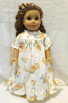 Summer NIGHTGOWN ~ Cream with Teddy Bear Print ~ Quality Clothes for 18''Doll
