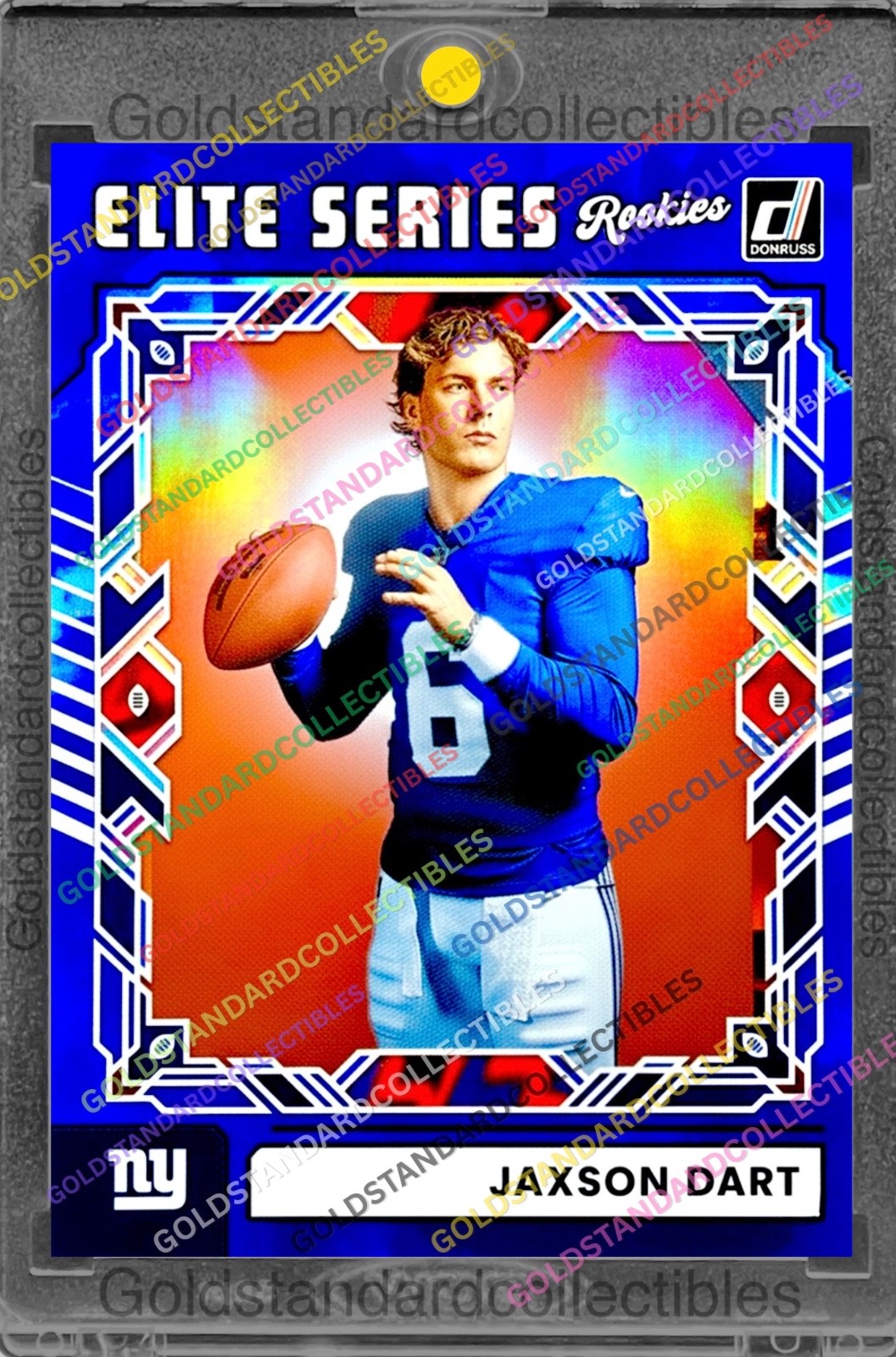 Jaxson Dart RARE ROOKIE BLUE HYPER REFRACTOR INVESTMENT CARD SSP