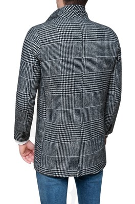 SARTORIALE MANTEL HERREN SCHNEIDEREI PRINZ VON WALES JACKE MANTEL ELEGANT MADE IN ITALY