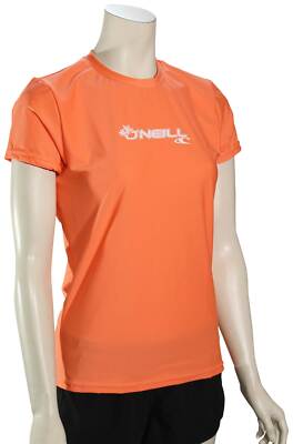 

Женская рубашка для серфинга ONeill Basic Skins SS — светлый грейпфрут — новинка, Оранжевый