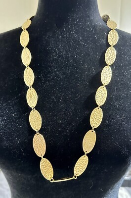 Ashley Classics By Esposito Gold Tone Hammered Necklace