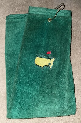 The MASTERS Golf Tournament Towel Augusta GA Grommet & Hook 26 x17  NEW