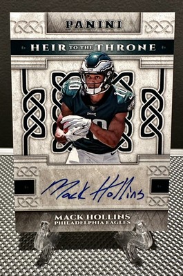 2017 Panini MACK HOLLINS Rookie Auto Heir To The Throne RC NFL Eagles Falcons