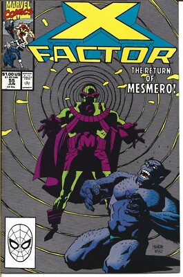 X FACTOR #55 MARVEL COMICS 1990 BAGGED AND BOARDED