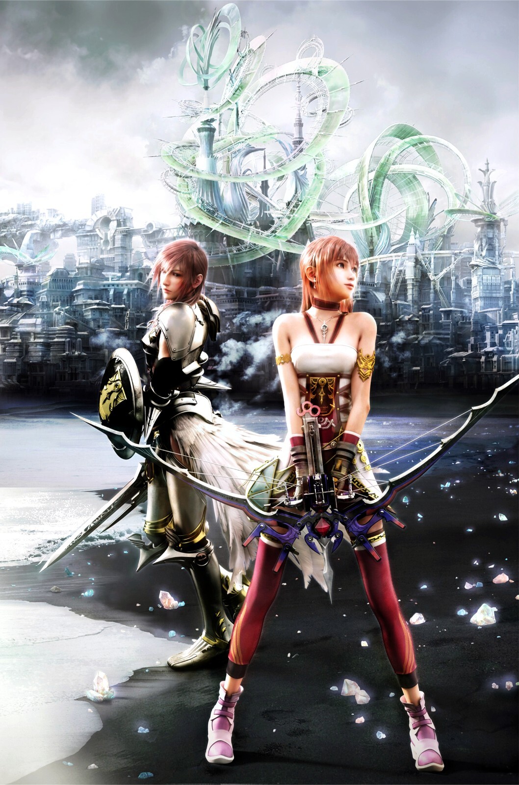 FINAL FANTASY XIII ポスター Final Fantasy 13 XIII Lightning Snow Poster Box Art High